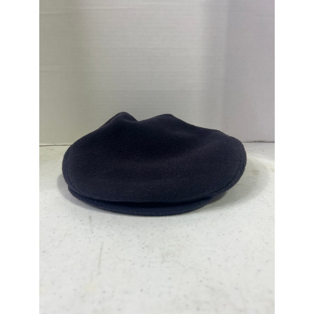 Pendleton Navy Blue‎ 100% Virgin Wool Flat Cap Driving Hat Made in USA Large